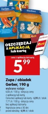 Zupa / obiadek Gerber, 190 g promocja w Twój Market