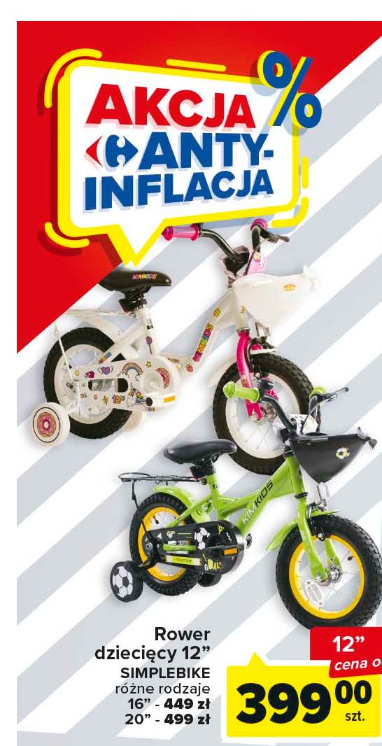 Rowerek 12" bmx SIMPLEBIKE promocja