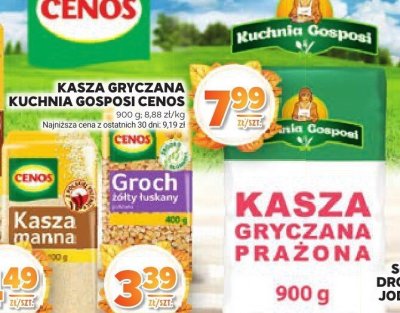 Groch żółty łuskany połówki Cenos promocja w Stokrotka