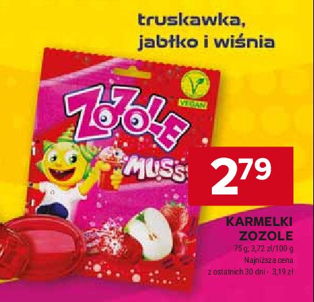 Karmelki muss wi艣nia jab艂ko Zozole promocja