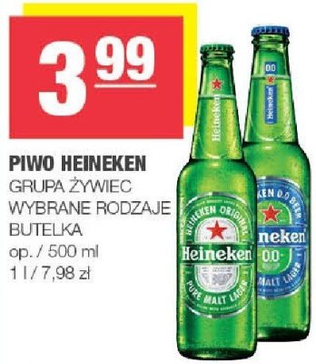 Piwo HEINEKEN SILVER promocja w SPAR