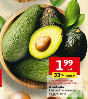 Awokado, kraj. poch. w zależności od danej partii promocja w Auchan