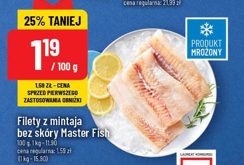 Filety z mintaja bez sk贸ry Master fish promocja
