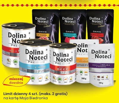 Karma Dolina Noteci różne rodzaje promocja w Biedronka