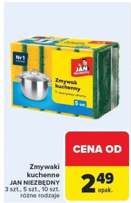 Zmywaki kuchenne 3 szt. różne rodzaje Jan Niezbędny promocja w Carrefour