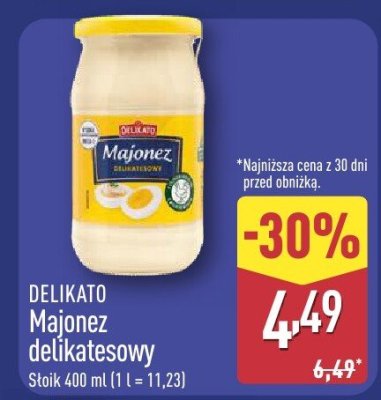 Majonez delikatesowy promocja w Aldi