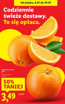 Pomarańcze promocja w Lidl
