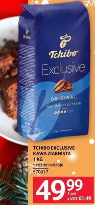 Kawa Tchibo Exclusive ziarnista 1 kg promocja w Selgros