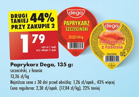 Paprykarz z łososia Dega promocja w Biedronka