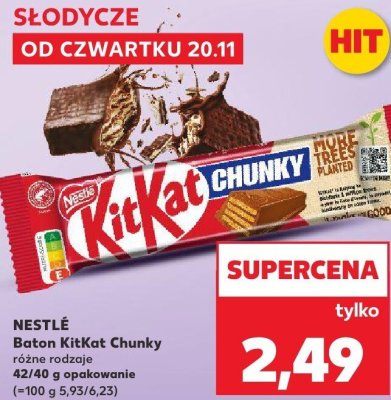 Baton KitKat Chunky promocja w Kaufland