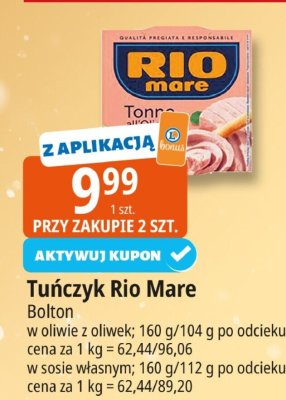 Tuńczyk w oliwie z oliwek Rio Mare Bolton promocja w Leclerc