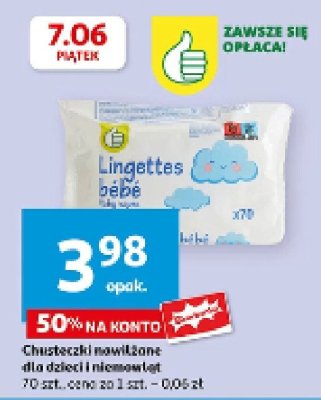 Chusteczki nawilżane Podniesiony kciuk promocja