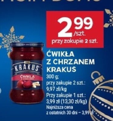 Ćwikła z chrzanem Krakus promocja w Stokrotka