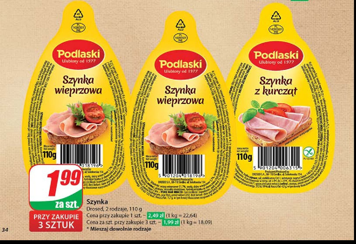 Szynka wieprzowa Drosed podlaski promocja