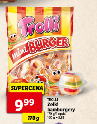 Żelki mini hamburger Trolli promocja