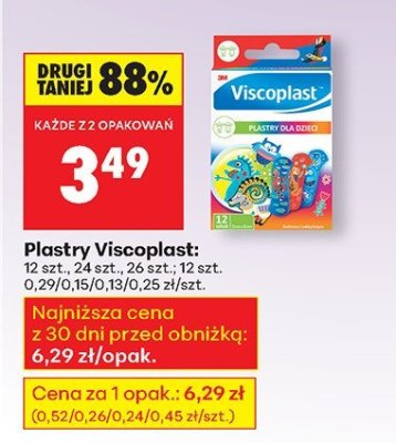 Plastry dla dzieci Viscoplast promocja w Biedronka