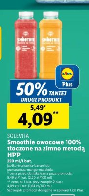 Smoothie pomarańcza- mango- marakuja Solevita promocja