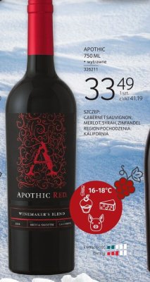 Wino Apothic Red promocja w Selgros