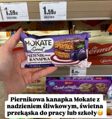 Piernikowa kanapka z nadzieniem śliwkowym promocja w Intermarche