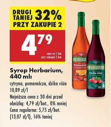 Syrop pomarańcza Herbarium promocja