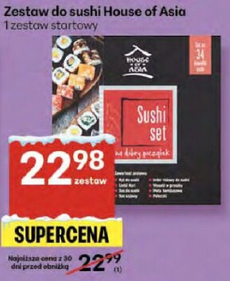 Zestaw do sushi House of Asia 1 zestów startowy promocja w Delikatesy Centrum