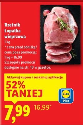 Mięso Rzeźnik Łopatka wieprzowa promocja w Lidl