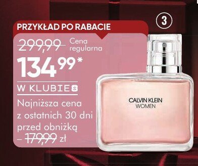 Woda perfumowana CALVIN KLEIN WOMAN damska promocja w Super-Pharm