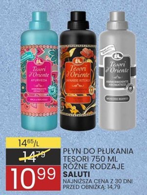 Płyn do płukania Tesori 750 ml różne rodzaje promocja w Wafelek
