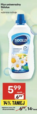 Płyn uniwersalny Sidolux promocja w Delikatesy Centrum