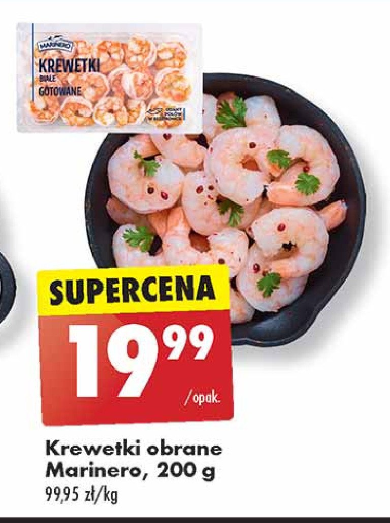 Krewetki całe gotowane Marinero promocja