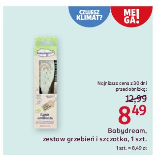 Grzebień i szczotka Babydream promocja