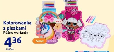 Kolorowanka z pisakami różne warianty promocja w Action