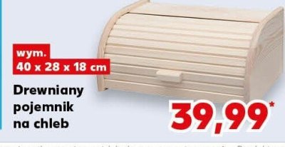 Drewniany pojemnik na chleb promocja w Kaufland