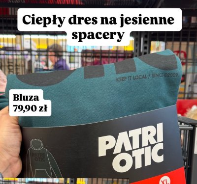 Bluza dresowa męska  promocja w Biedronka