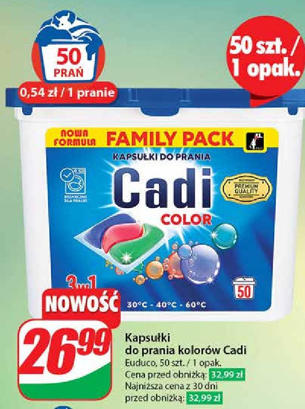 Kapsułki do prania color CADI AMIDON promocja