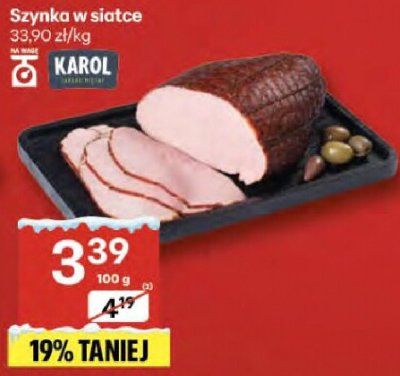 Szynka w siatce promocja w Delikatesy Centrum