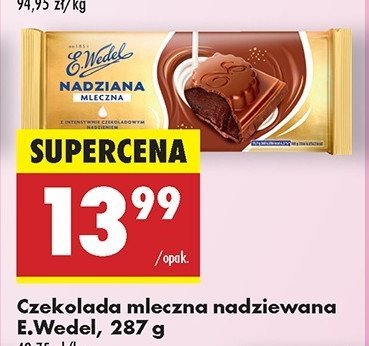 Czekolada nadziana mleczna E. wedel promocja