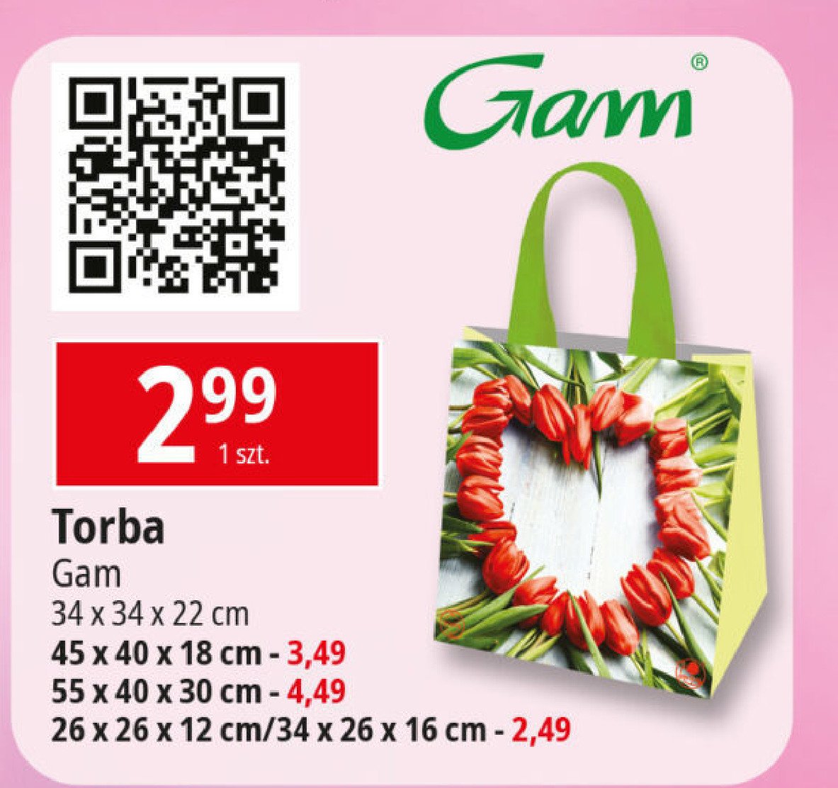 Torba 55 x 40 x 30 cm Gam promocja