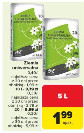 Ziemia uniwersalna warzywno-kwiatowa Ok katarzyna ostrowska promocja w Carrefour