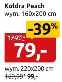 Kołdra Peach wym. 160x200 cm promocja w Black Red White