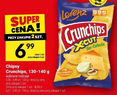 Chipsy Crunchips, 130-140 g promocja w Twój Market