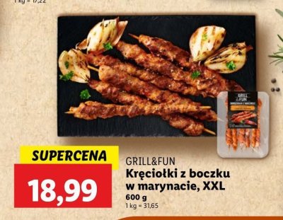 Kr臋cio艂ki z boczku w marynacie z papryk膮 w臋dzon膮 Grill and fun promocja