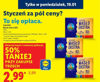 Masło promocja w Lidl