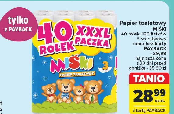 Papier toaletowy MIŚKI promocja