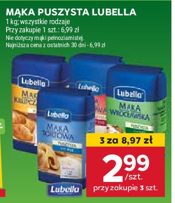 Mąka tortowa Lubella promocja w Stokrotka