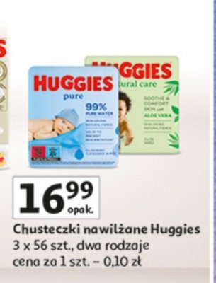 Chusteczki nawilżane Huggies promocja w Auchan