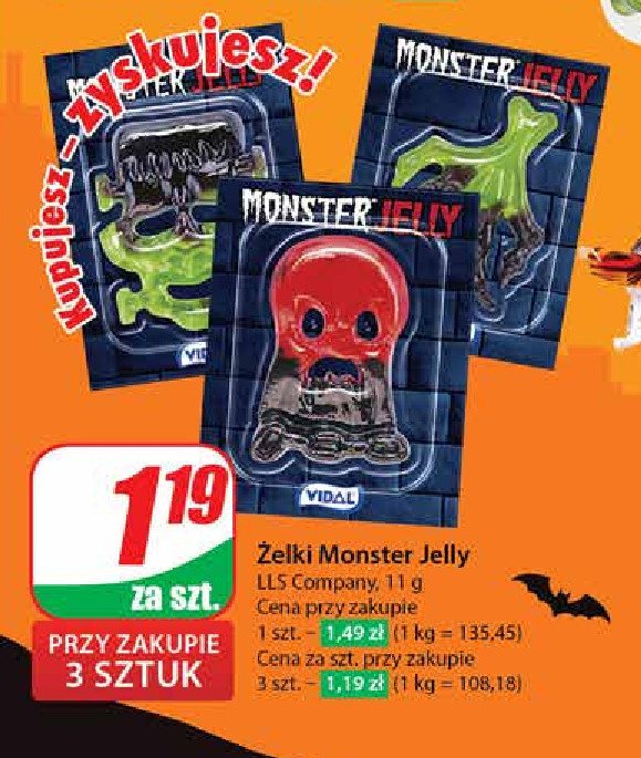 Żelki monster jelly LLS SWEETS promocja w Dino