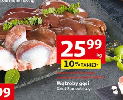 Wątroby gęsi promocja w Auchan