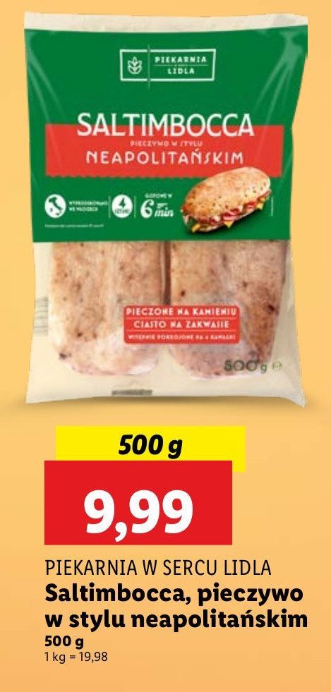 Saltimbocca w stylu neapolitańskim PIEKARNIA W SERCU LIDLA promocja