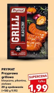 Przyprawa klasyczna Prymat grill promocja w Kaufland